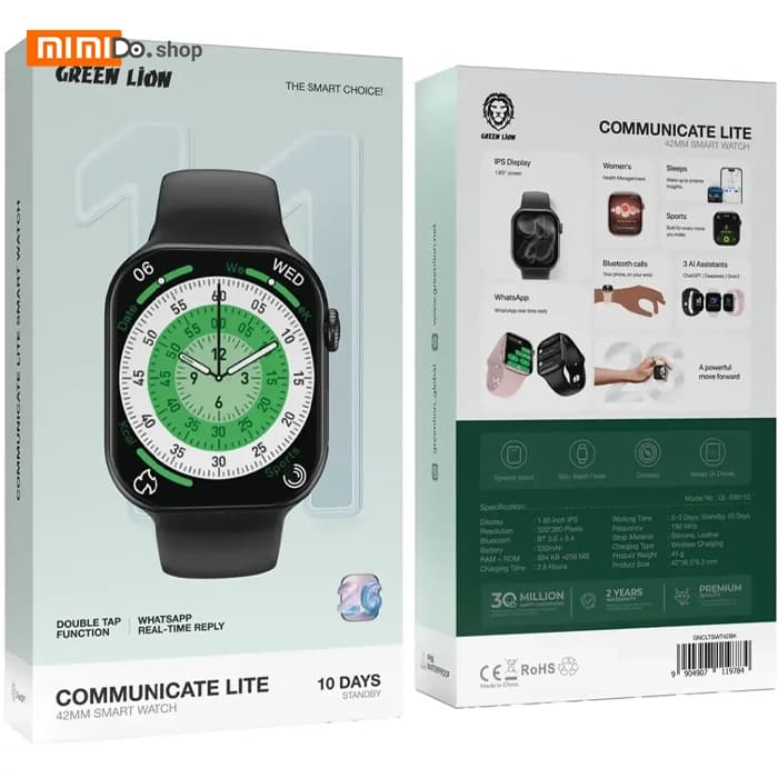 ساعت هوشمند گرین لاین Green Lion Communicate Lite GNCLTSWT42 — تصویر ۵