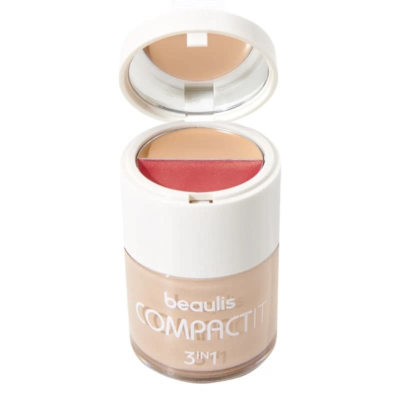 کیت 3در1 کرم پودر کانسیلر و رژگونه Compact It بیولیس — تصویر ۹