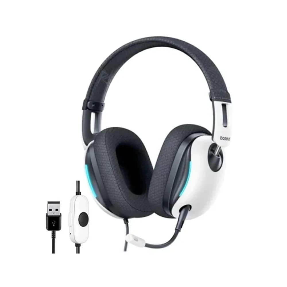 هدفون سیمی گیمینگ بیسوس Baseus GoPlay 1 Max A00181003213-00 کانکتور USB