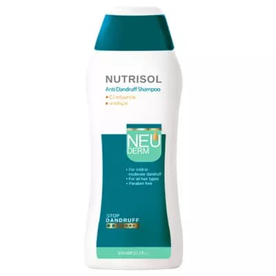 شامپو ضد شوره نئودرم مدل Nutrisol مناسب انواع مو 300 میل — تصویر ۲