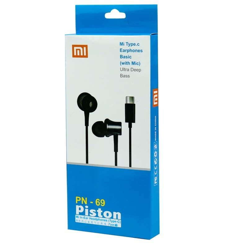 هندزفری Xiaomi Piston PN-69 Type-C ا Xiaomi Piston PN-69 Type-C Wired Handsfree کد 5640 — تصویر ۲