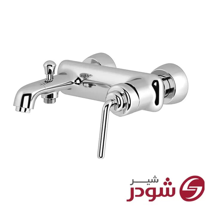 شیر حمام شودر مدل مودیکا کروم — تصویر ۳