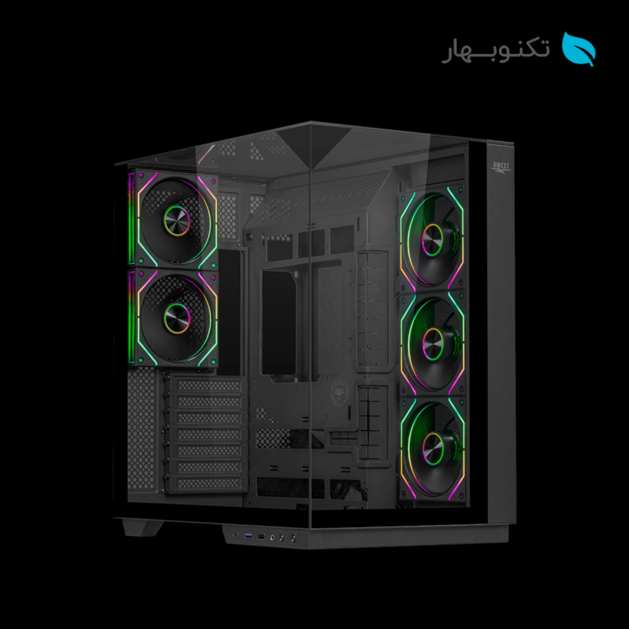 کیس Awest مدل AQ-5TG-B
