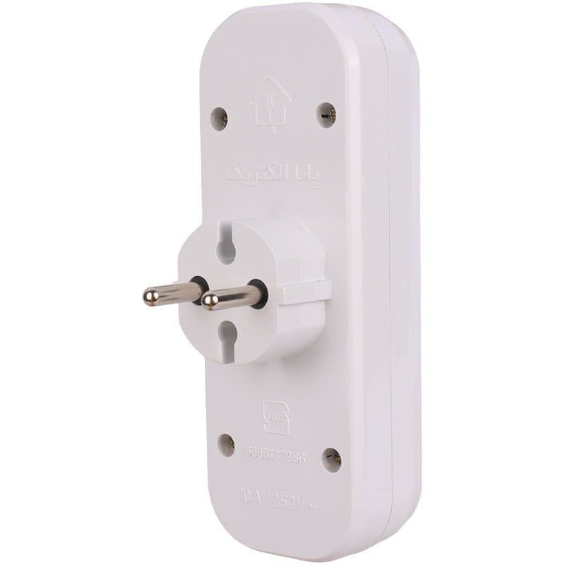 سه راهی دو شاخه دار دیواری پایا الکتریک Paya Electric کد 8131 — تصویر ۳