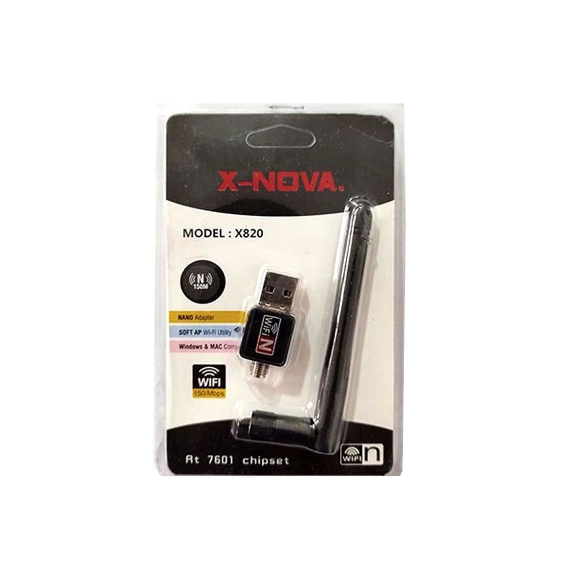 کارت شبکه آنتن دار ایکس نووا X-NOVA مدل X820 کد 8196