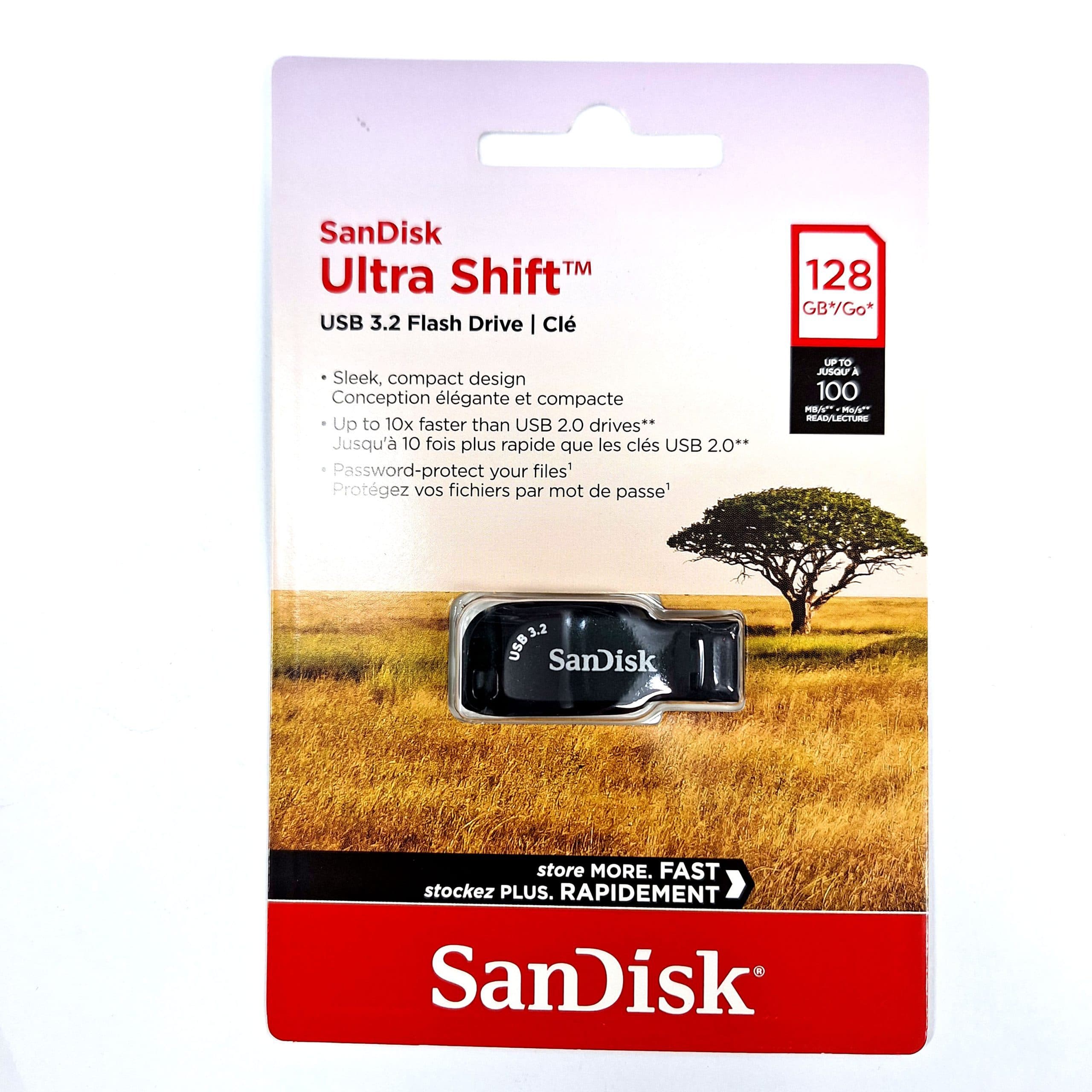 فلش 128 گیگ سن دیسک Sandisk Ultra Shift USB 3.2 کد 8175 — تصویر ۴