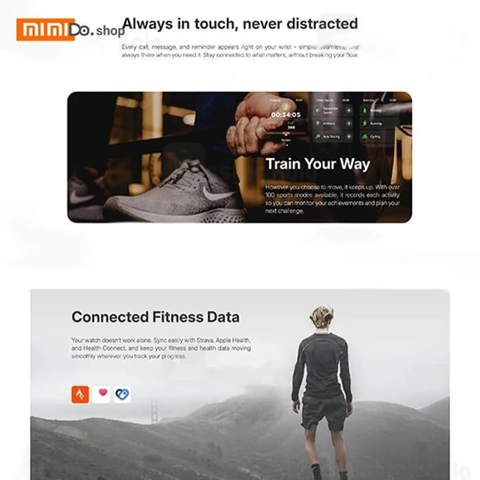 ساعت هوشمند شیائومی گلوریمی Xiaomi Glorimi Alpha — تصویر ۷