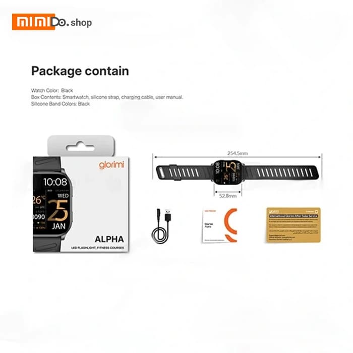 ساعت هوشمند شیائومی گلوریمی Xiaomi Glorimi Alpha — تصویر ۳
