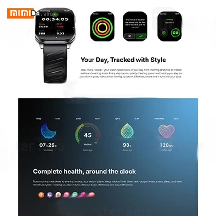 ساعت هوشمند شیائومی گلوریمی Xiaomi Glorimi Alpha — تصویر ۶