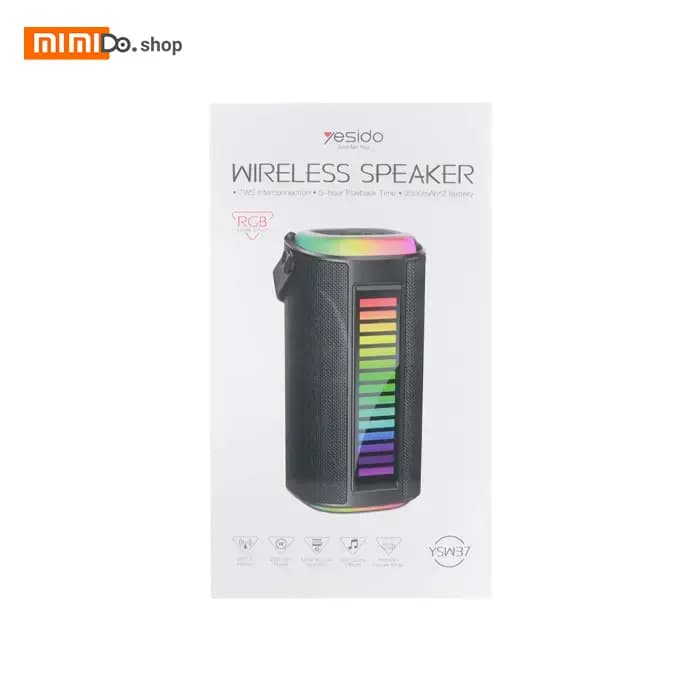 اسپیکر بلوتوثی Yesido YSW37 20W فلش و رم خور — تصویر ۸
