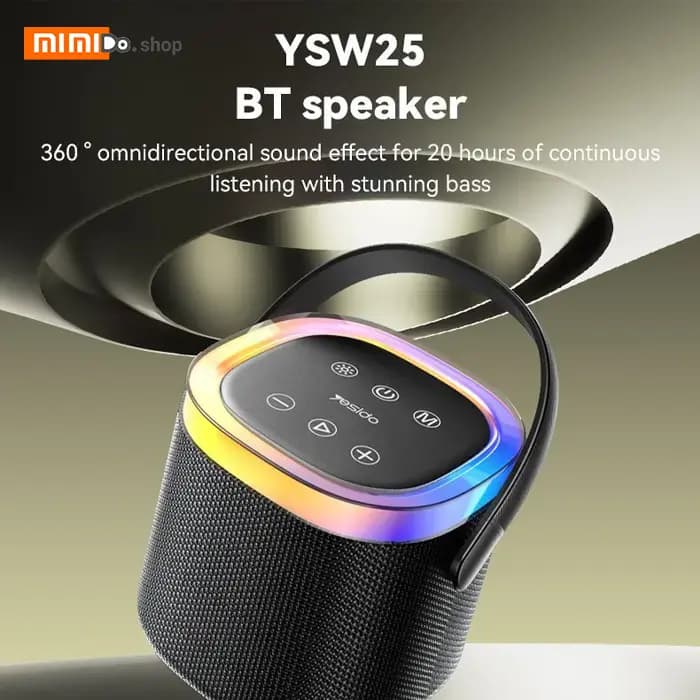 اسپیکر بلوتوث Yesido YSW25 8W وات فلش و رم خور — تصویر ۳