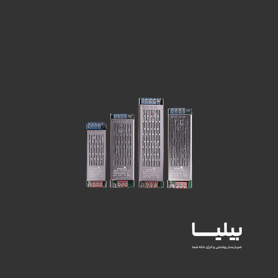 منبع تغذیه اسلیم 24 ولت 12.5 آمپر 300 وات برند پارس شعاع توس — تصویر ۴