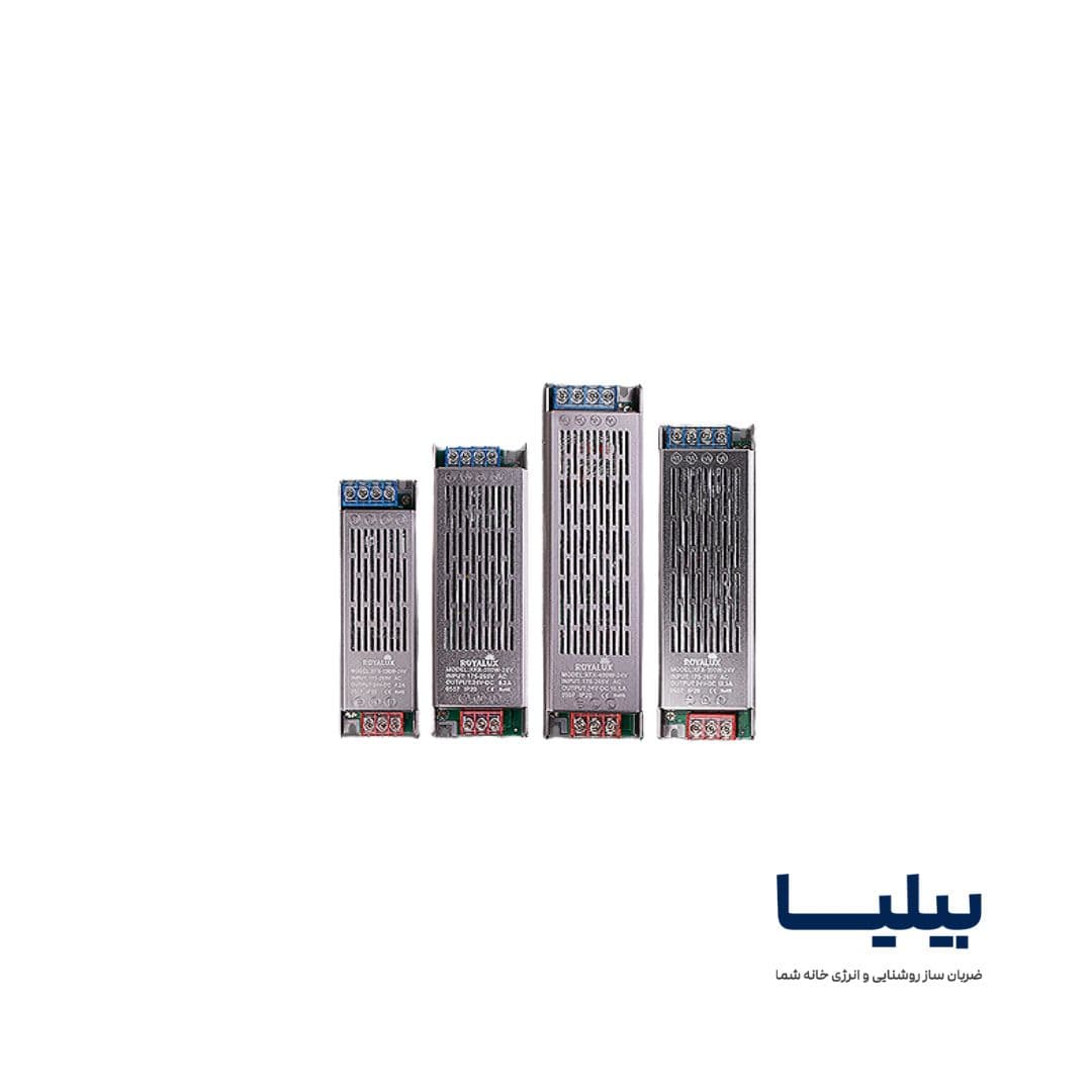 منبع تغذیه اسلیم 24 ولت 12.5 آمپر 300 وات برند پارس شعاع توس — تصویر ۳