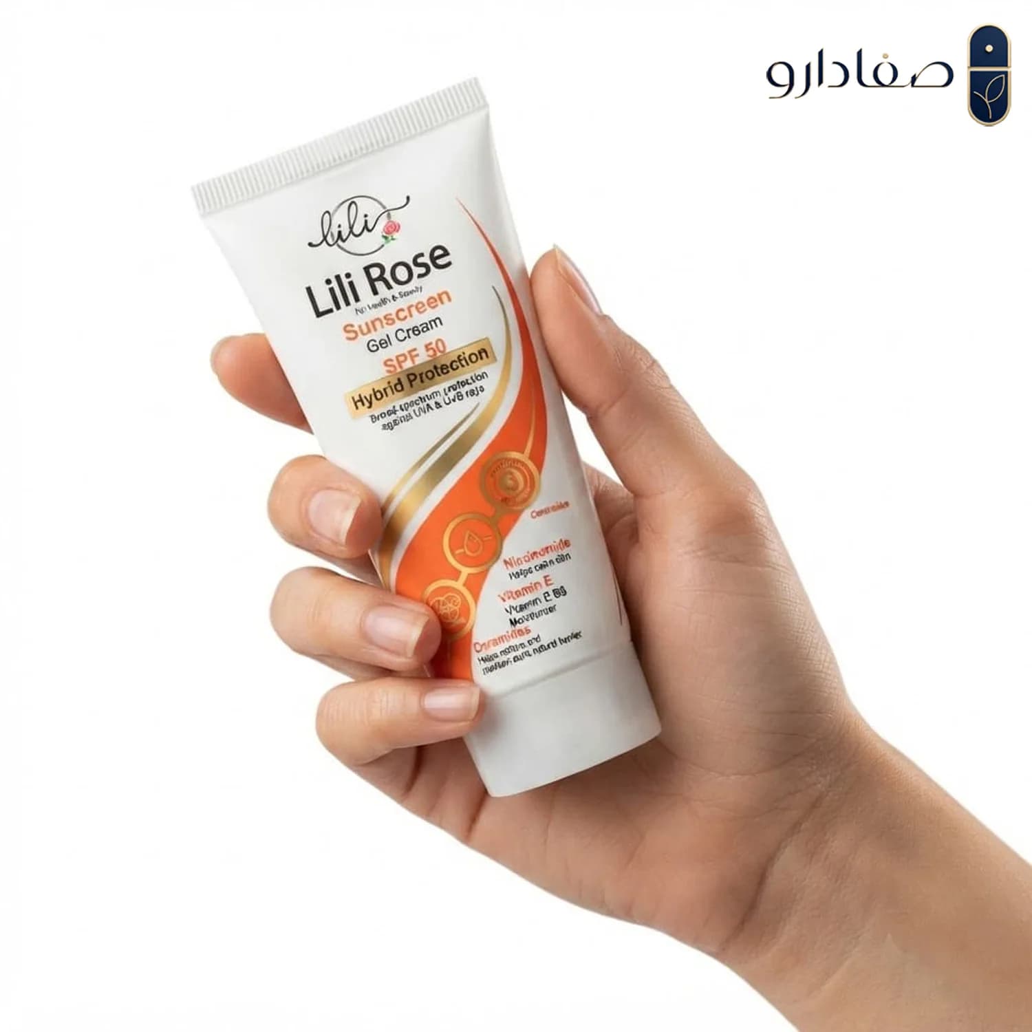 ژل کرم ضد آفتاب و آبرسان SPF50 لی‌ لی رز (بی‌ رنگ) ۵۰ میلی‌ لیتر | Lili Rose Gel Cream Sunscreen & Hydrator SPF50 — تصویر ۲