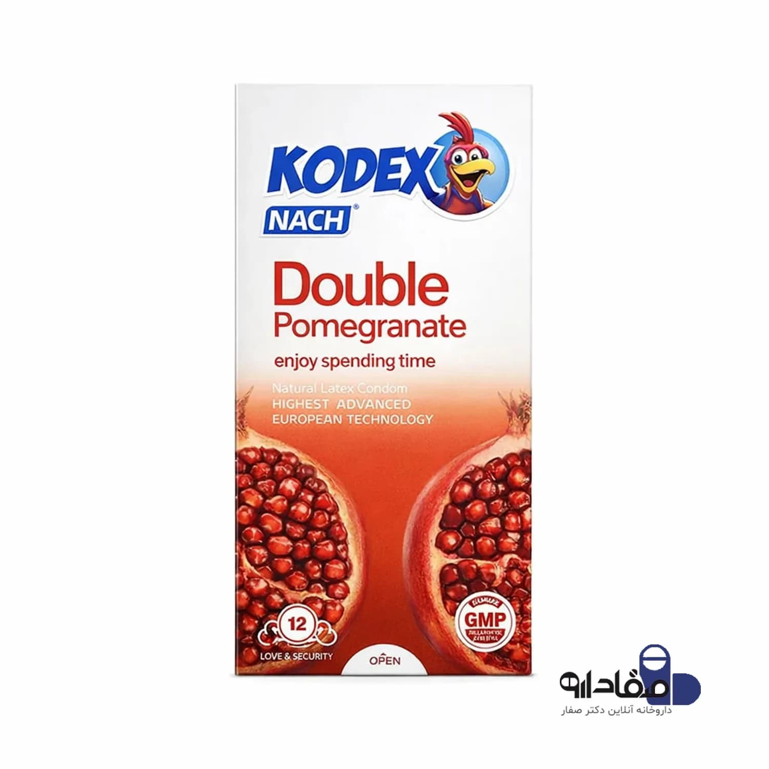 کاندوم کدکس انار مدل Double Pomegranate بسته ۱۲ عددی | KODEX Double Pomegranate Condom — تصویر ۳