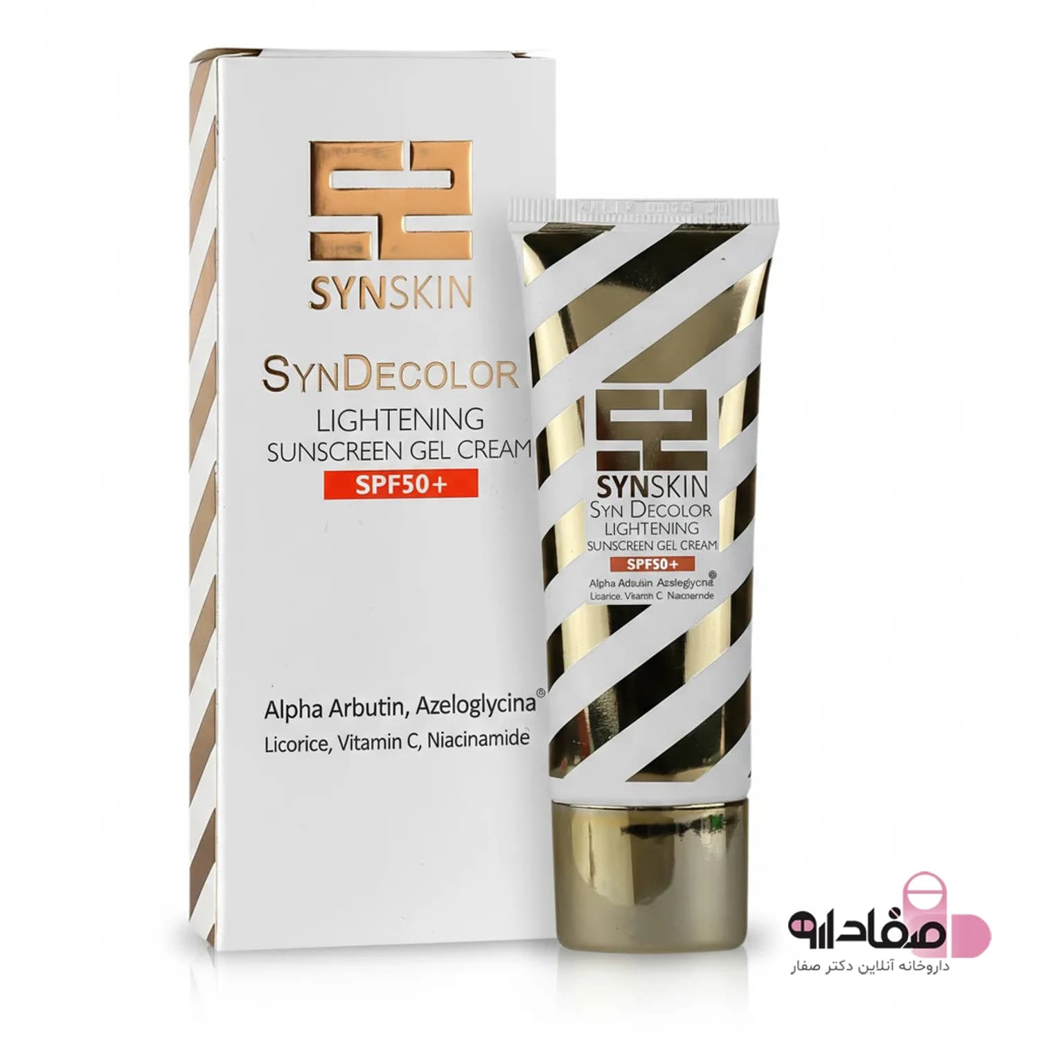 ژل کرم ضد آفتاب بی رنگ ساین اسکین مدل Syn Decolor با SPF50 مناسب انواع پوست حجم 40 میلی لیتر | yn Skin Syn Decolor Lightening Sunscreen Gel Cream — تصویر ۵