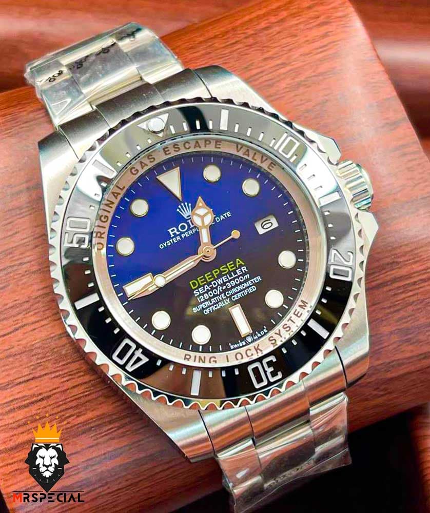 ساعت رولکس مردانه ساب مارینر دیپسی اتوماتیک استیل صفحه ابی مشکی 6606 Rolex Sub mariner — تصویر ۹
