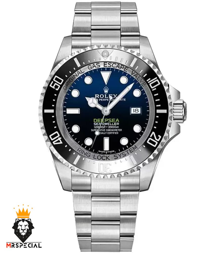 ساعت رولکس مردانه ساب مارینر دیپسی اتوماتیک استیل صفحه ابی مشکی 6606 Rolex Sub mariner — تصویر ۷