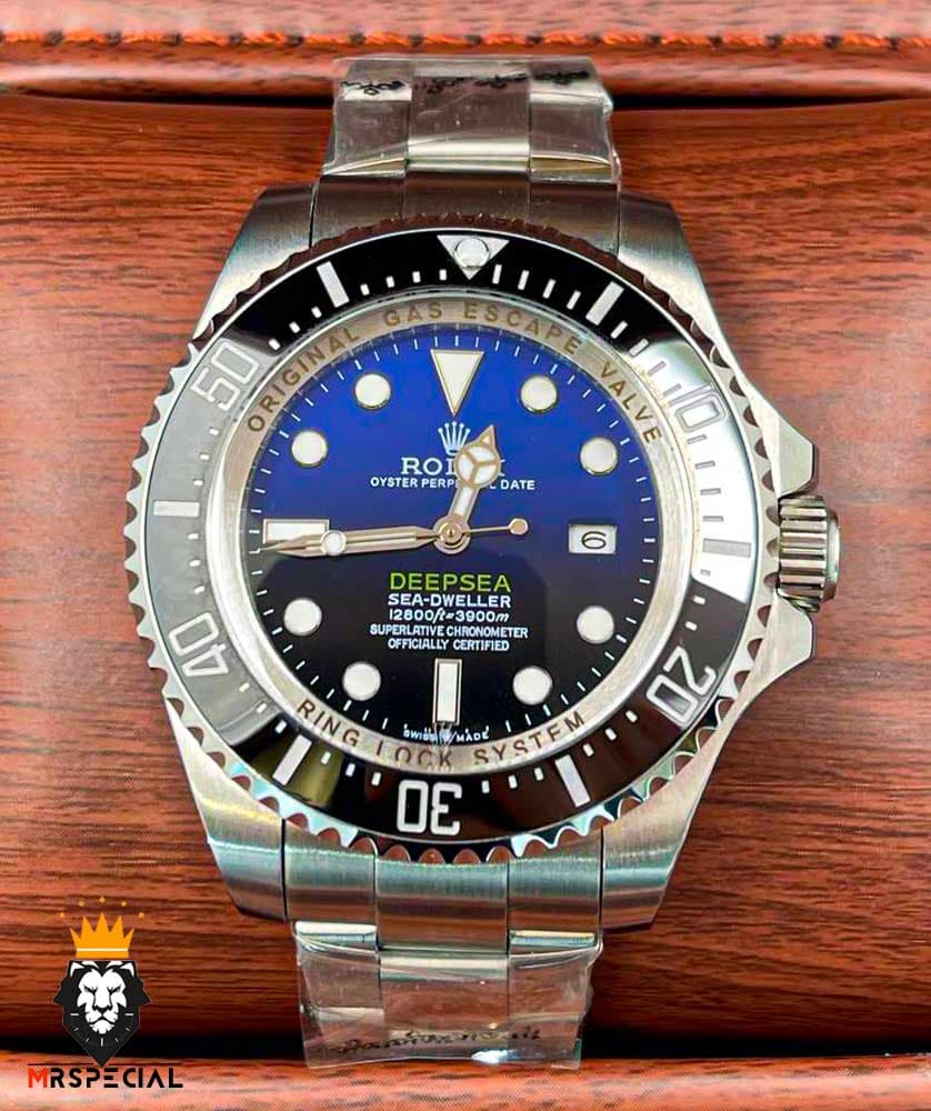 ساعت رولکس مردانه ساب مارینر دیپسی اتوماتیک استیل صفحه ابی مشکی 6606 Rolex Sub mariner — تصویر ۸
