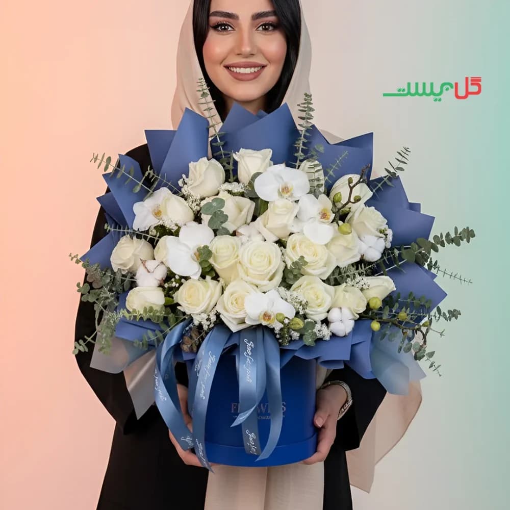 باکس گل مدل آبیار – گل فروشی آنلاین گل بیست — تصویر ۲
