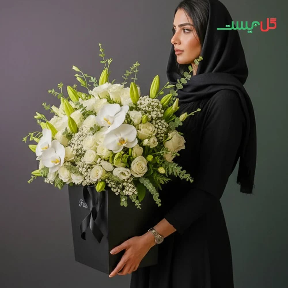 باکس گل مدل آرامش – گل فروشی آنلاین گل بیست — تصویر ۸