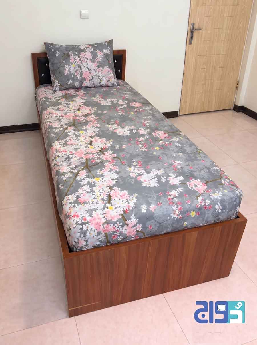 روتختی کشدار یکنفره، ترنج (طوسی) کد 140506111 — تصویر ۵