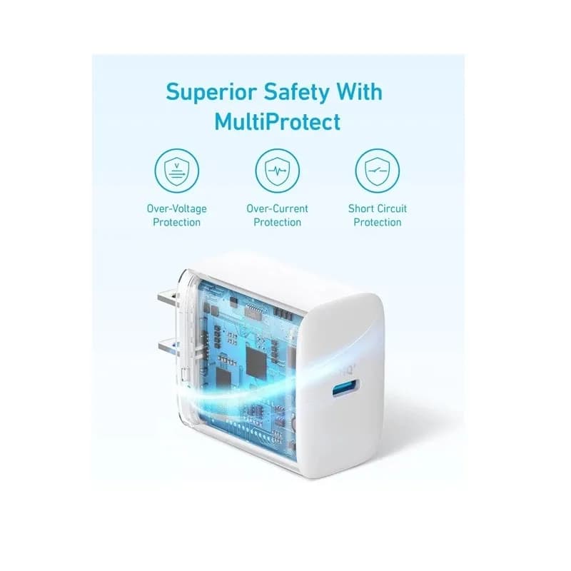 آداپتور 20 واتی آنکر مدل Anker A2347 رنگ سفید — تصویر ۸