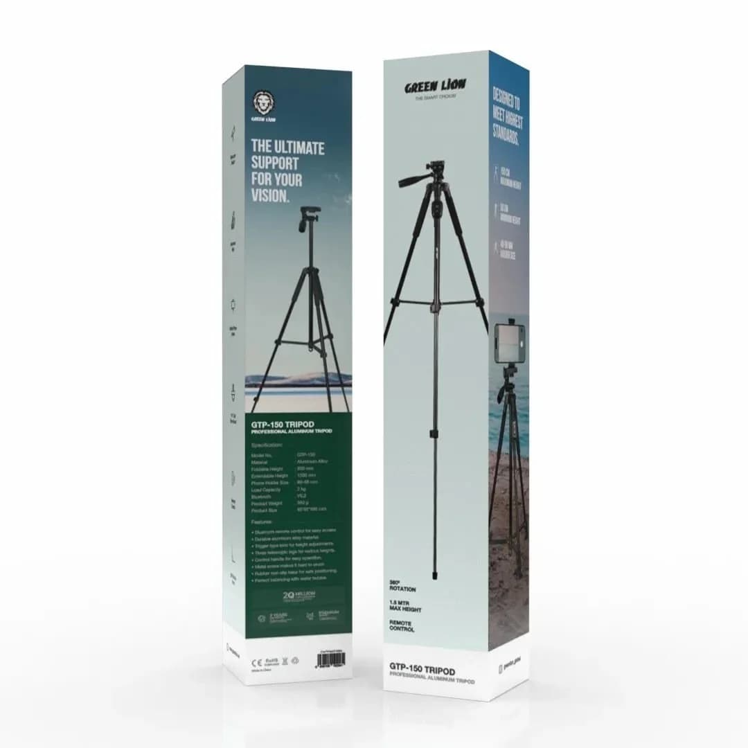 سه پایه آلومینیومی حرفه ای گرین لاین مدل GTP-150 — تصویر ۳
