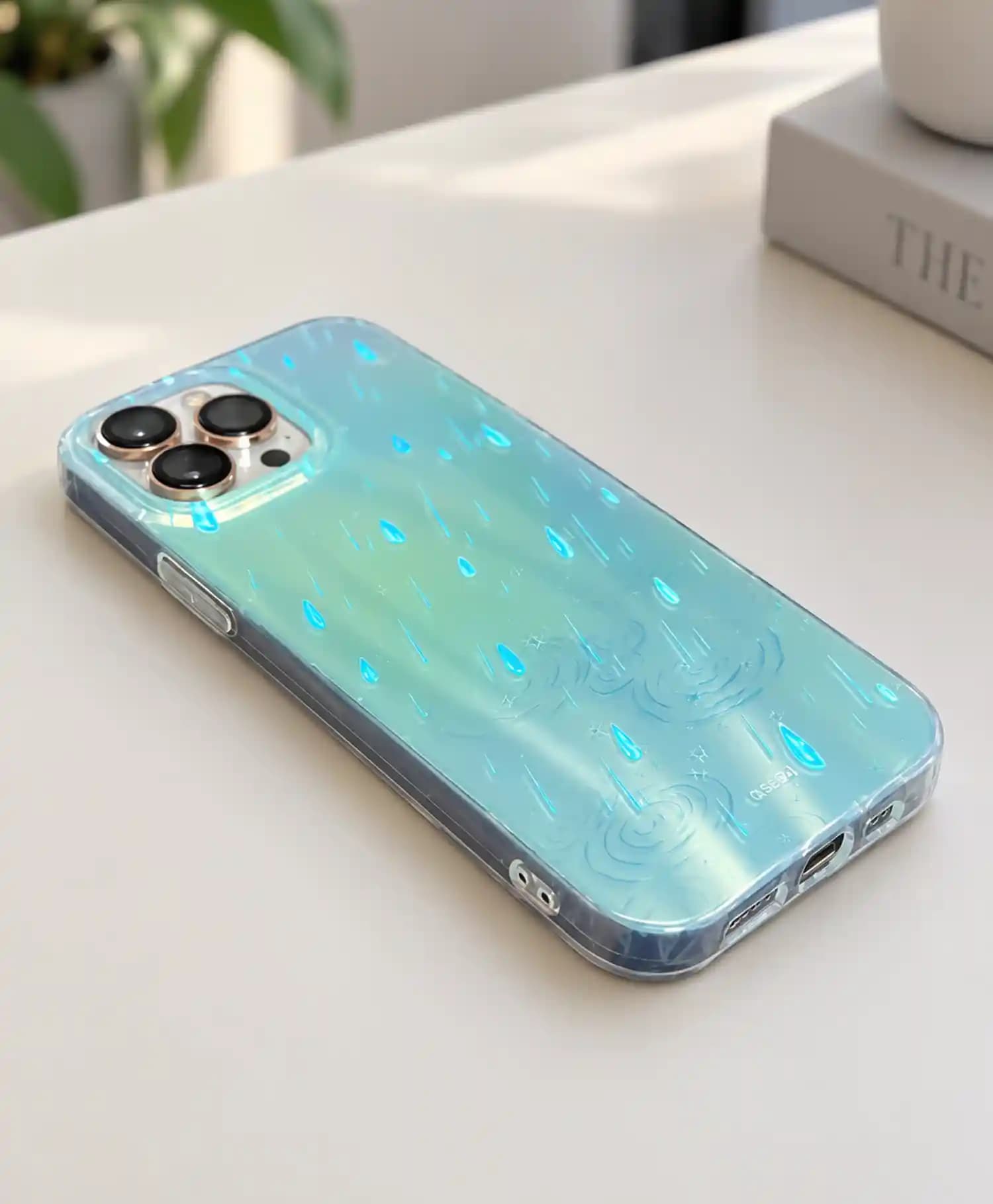 قاب دور شفاف IMD طرح باران گوشی موبایل Iphone 13 Pro Max — تصویر ۱۱