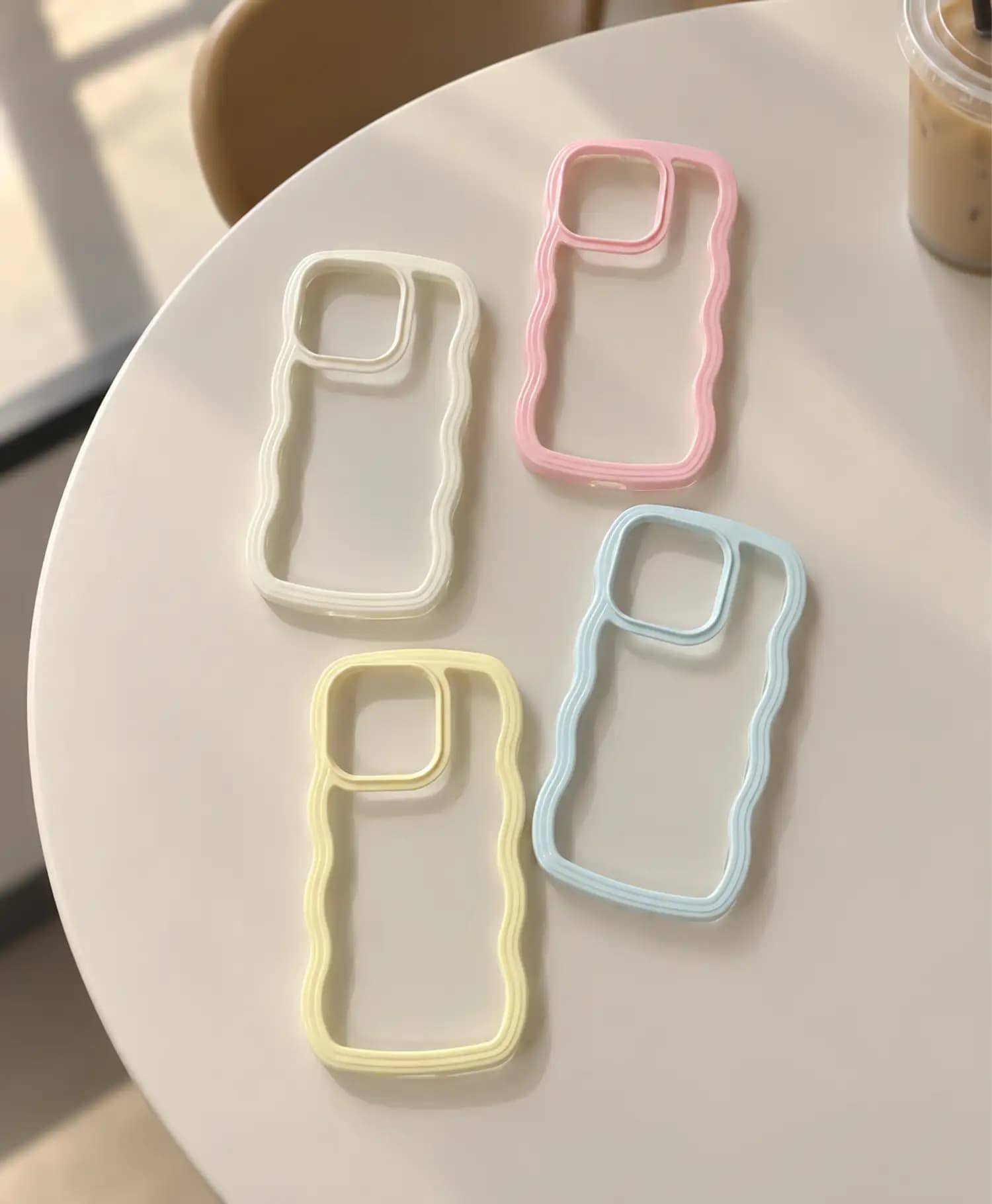 قاب دور شفاف طرح موج گوشی موبایل Iphone 14 Pro — تصویر ۱۱