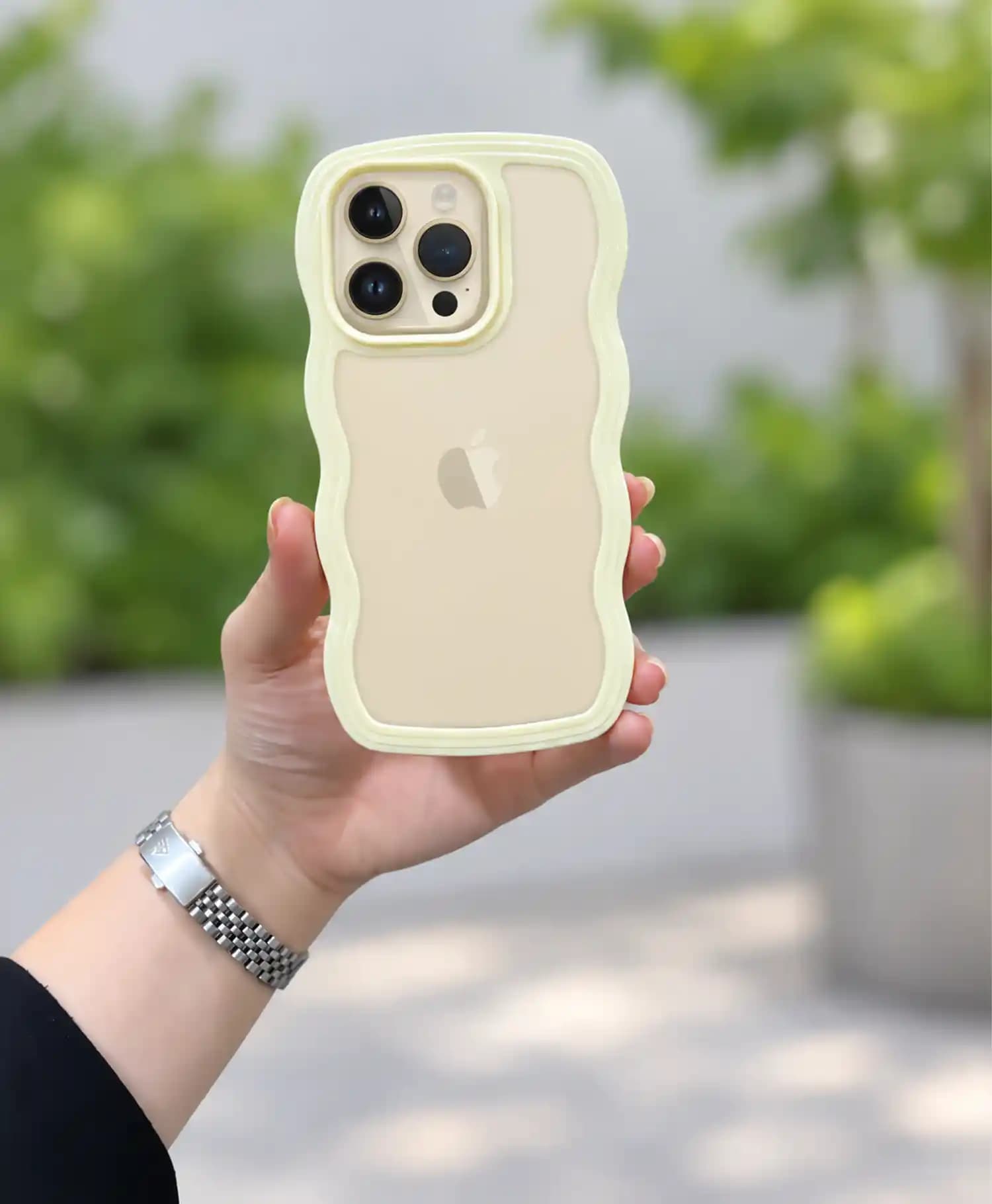 قاب دور شفاف طرح موج گوشی موبایل Iphone 14 Pro — تصویر ۱۲