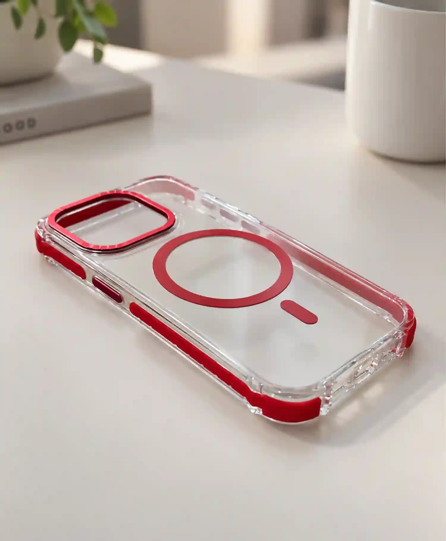 قاب پشت شفاف مگ سیف دار ویوا مادرید یانگ گوشی موبایل Iphone 15 Pro — تصویر ۸