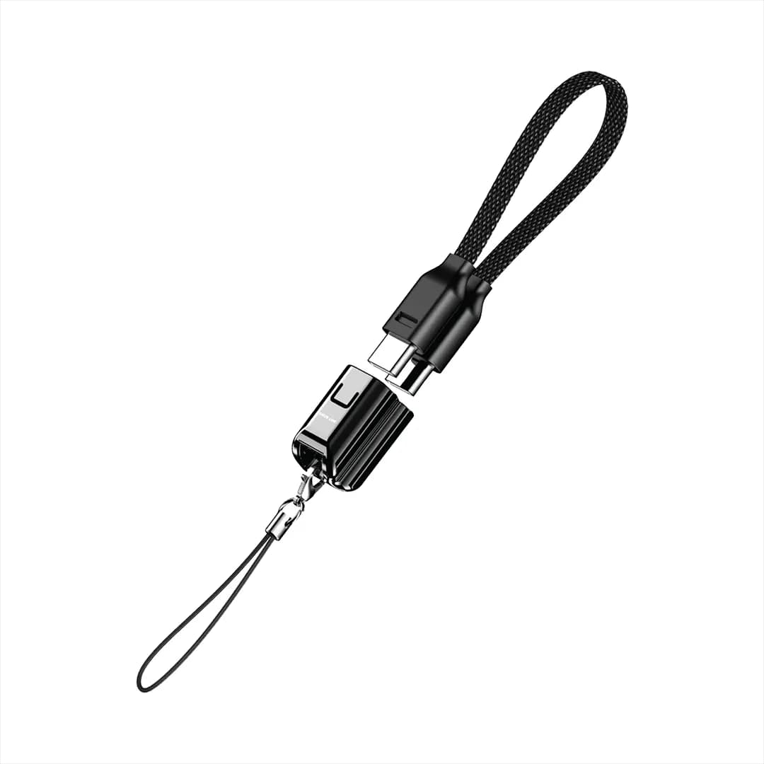 کابل گرین لاین Green Lion Lanyard Cable USB C To USB C 15cm Braided 60W — تصویر ۴
