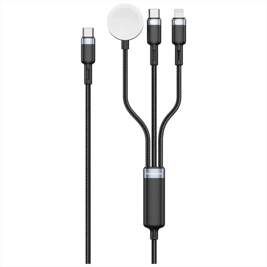 کابل پرودو Porodo TrioLink 3 In 1 Charging Cable