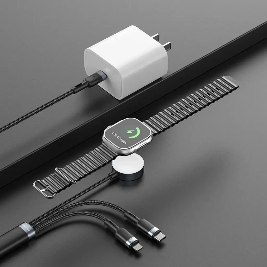 کابل پرودو Porodo TrioLink 3 In 1 Charging Cable — تصویر ۴