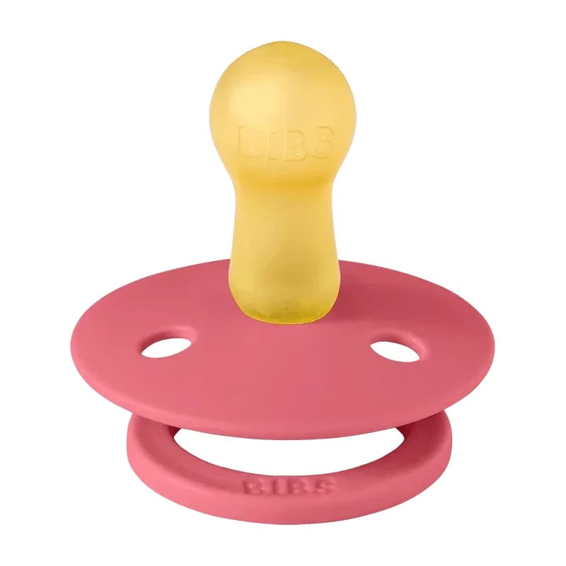 پستانک لاتکس سر گرد نوزاد دختر 6 تا 18 ماه COLOUR صورتی و گلبهی 2 عددی بیبس Bibs — تصویر ۳