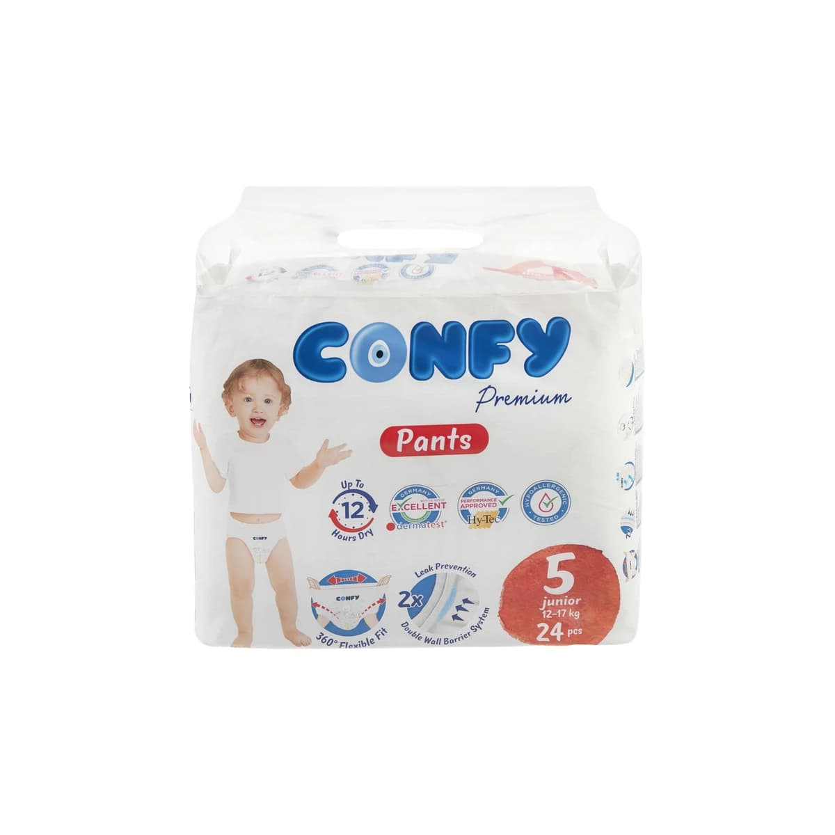 پوشک بچه شورتی کانفی سایز 5 بسته 24 عددی