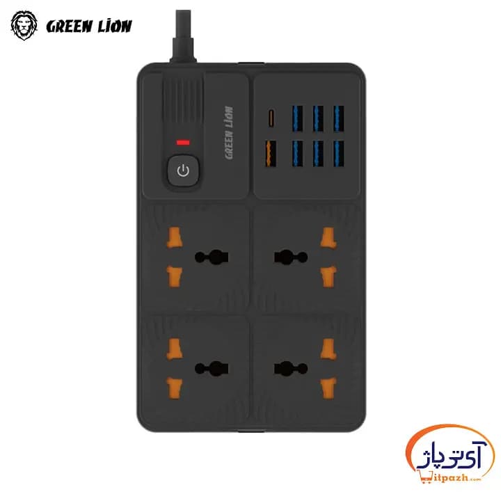 چندراهی برق گرین لاین GL-PS8A Power Socket 3250W