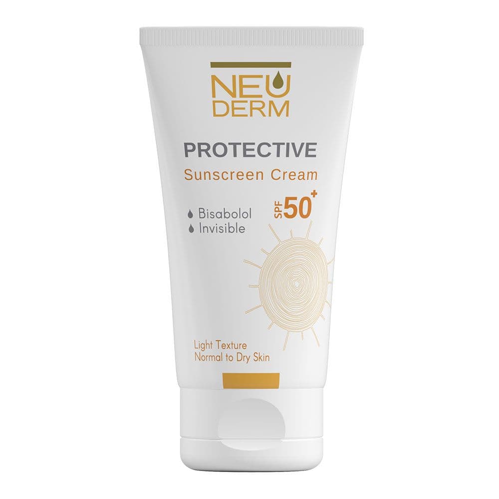 کرم ضدآفتاب بی رنگ نئودرم مناسب پوست خشک spf 50 — تصویر ۴