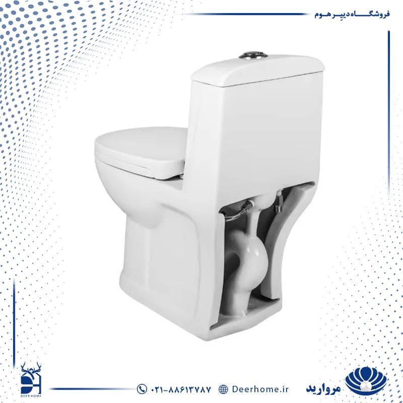 توالت فرنگی مروارید مدل ورونا 61 — تصویر ۹