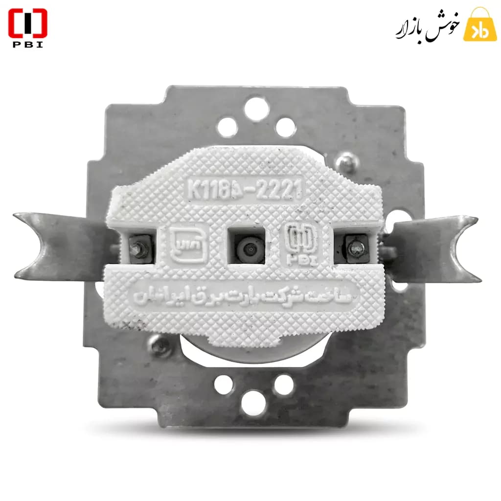 مکانیزم پریز توکار بدون ارت پارت برق ایرانیان مدل آذین — تصویر ۶