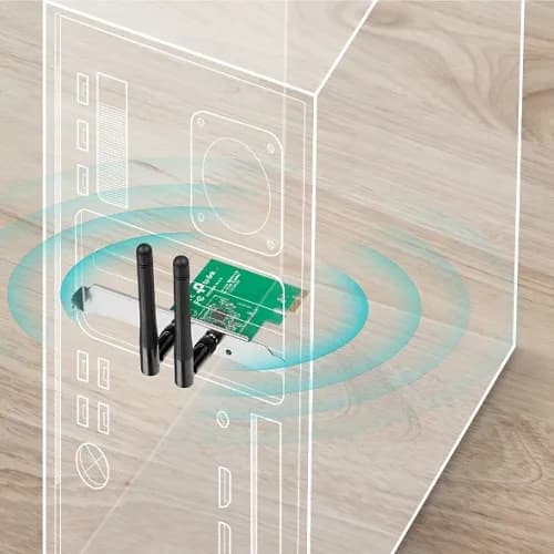 کارت شبکه PCI Express بی‌سیم N300 تی پی لینک مدل TL-WN881ND — تصویر ۱۱