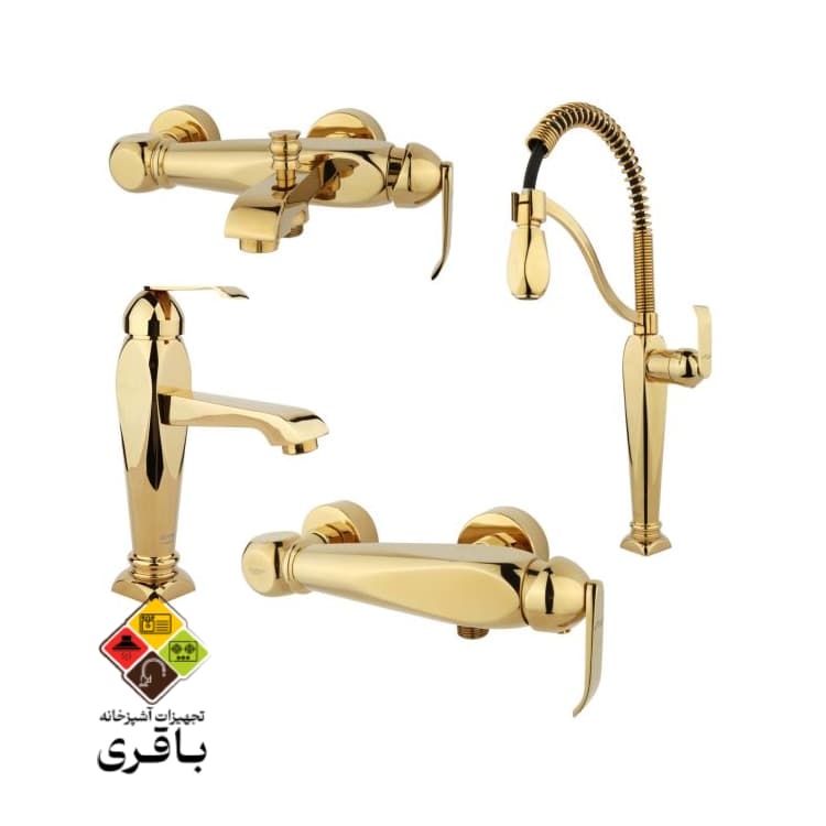 ست شیرآلات راسان مدل آلیس طلایی — تصویر ۶