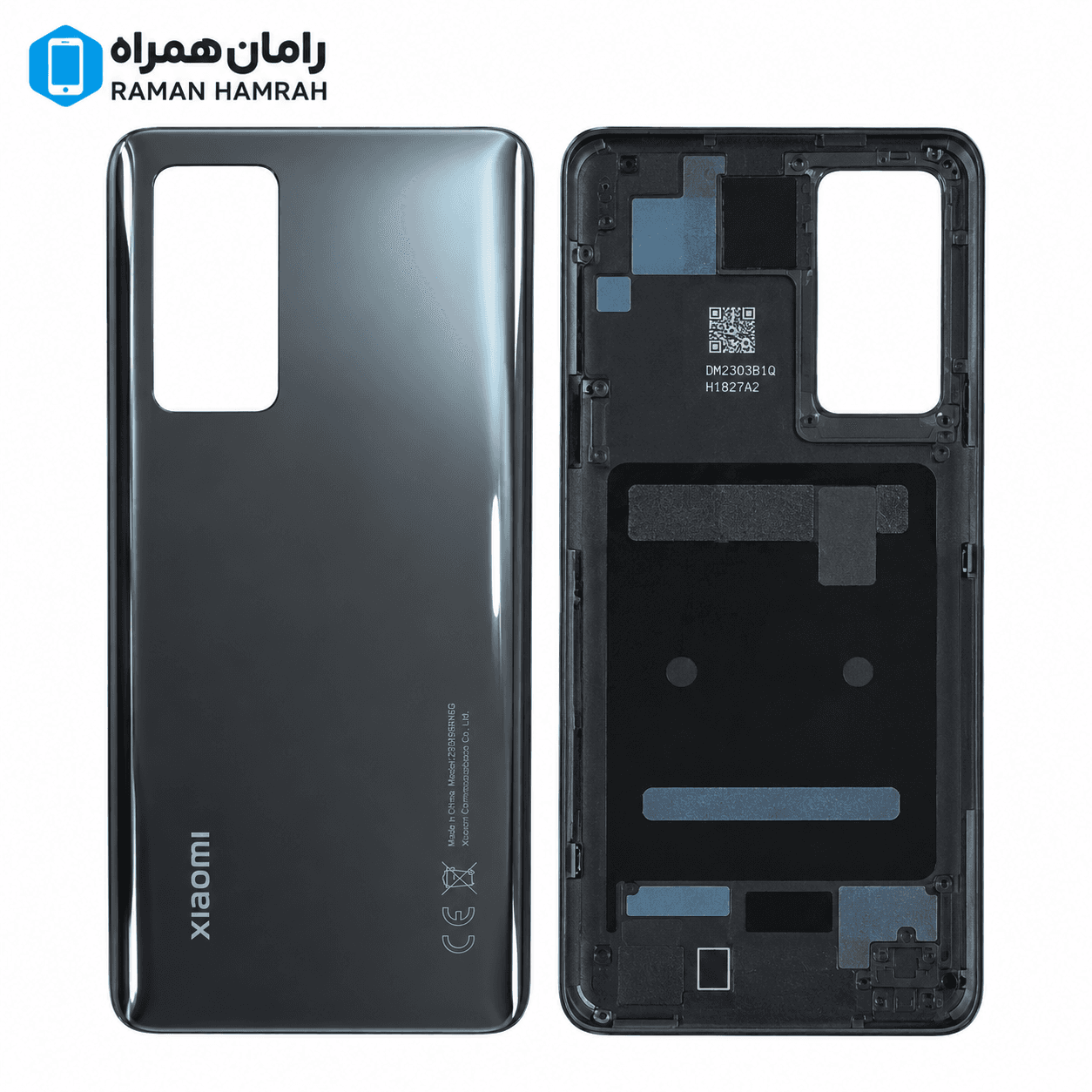 درب پشت شیائومی Xiaomi 12T مشکی