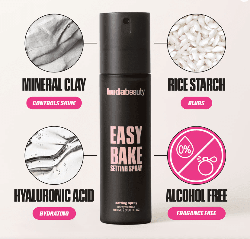 اسپری فیکس هدابیوتی مدل easy bake