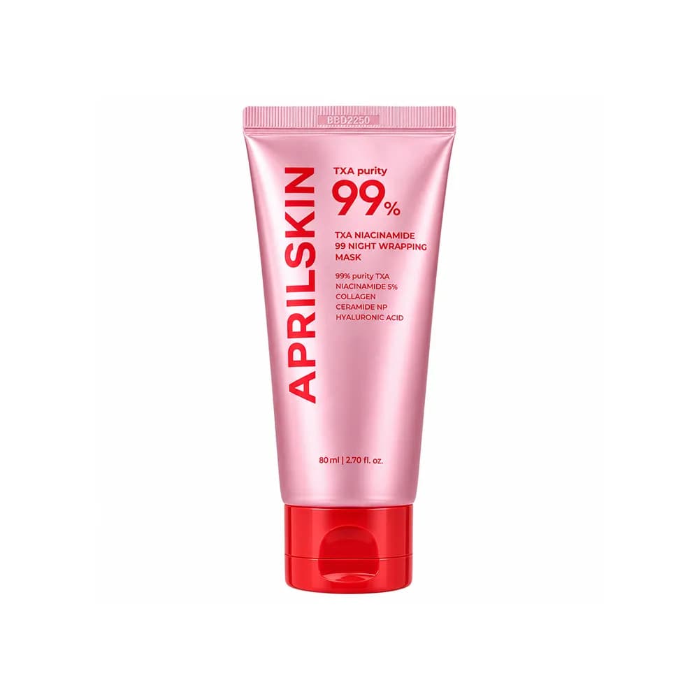 ماسک شب نیاسینامید TXA Niacinamide 99 Night Wrapping Mask آپریل اسکین 80 میلی لیتر