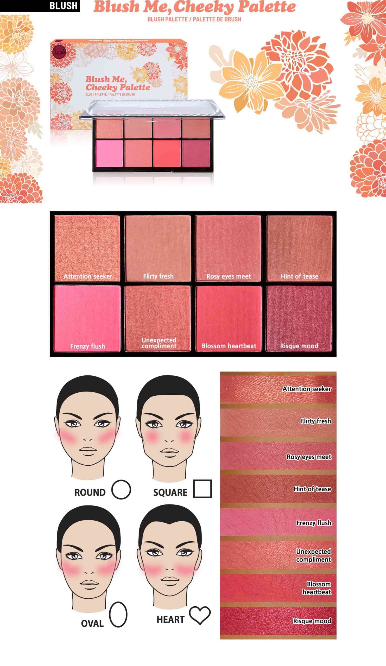 پلت رژگونه جی کت jcat blush — تصویر ۴