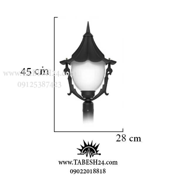 چراغ پارکی و حیاطی مدل سلطنتی — تصویر ۸