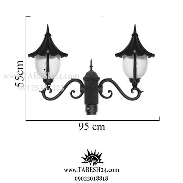 چراغ پارکی و حیاطی مدل سلطنتی — تصویر ۴