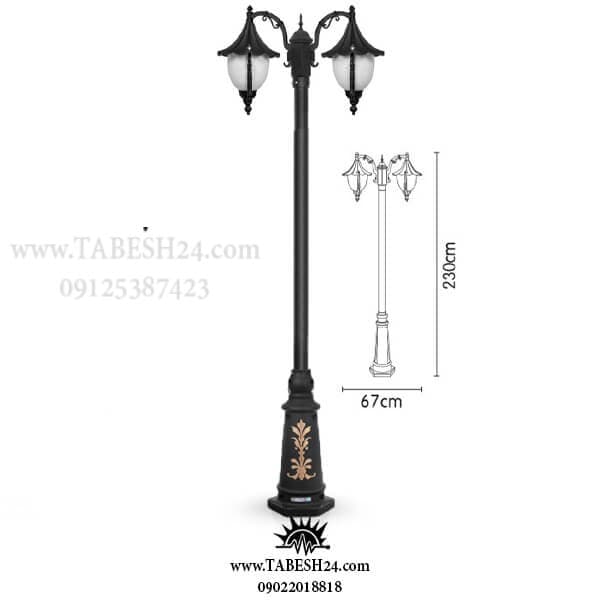 چراغ پارکی و حیاطی مدل سلطنتی — تصویر ۷